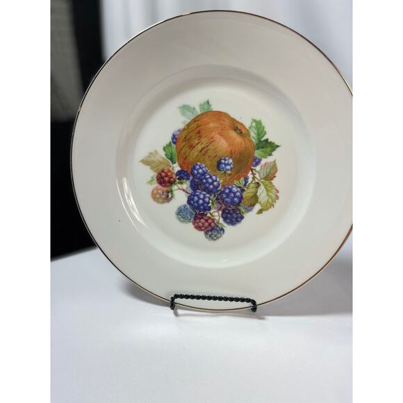 Set of 5 Vintage Czech Bohemia Fruit Plates by J.S. Maier & Co. Poschetzau - Picture 6 of 10